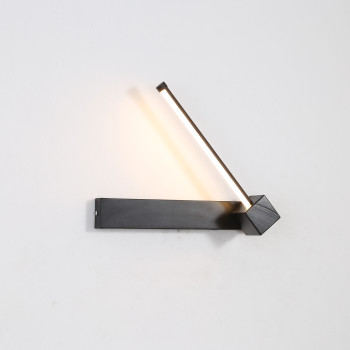 Φωτιστικό Τοίχου Led 6W 3000K Μαύρο 30x9x5cm