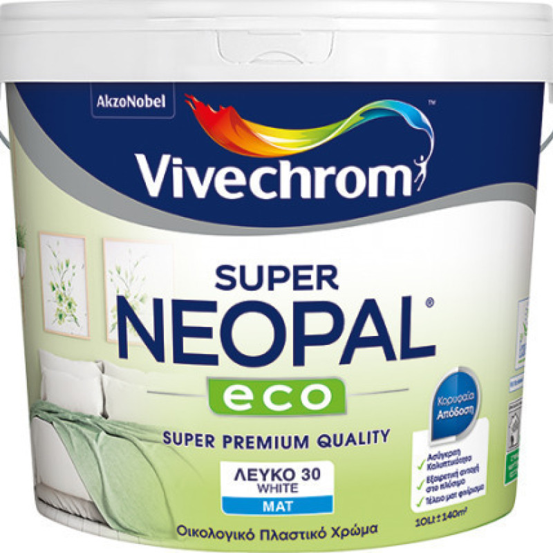 Super Neopal Eco Vivechrom - Λευκο 3lt