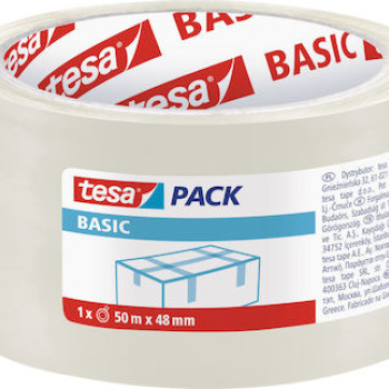 Ταινία Συσκευασίας - Tesa Basic Διάφανη 50m X 48mm